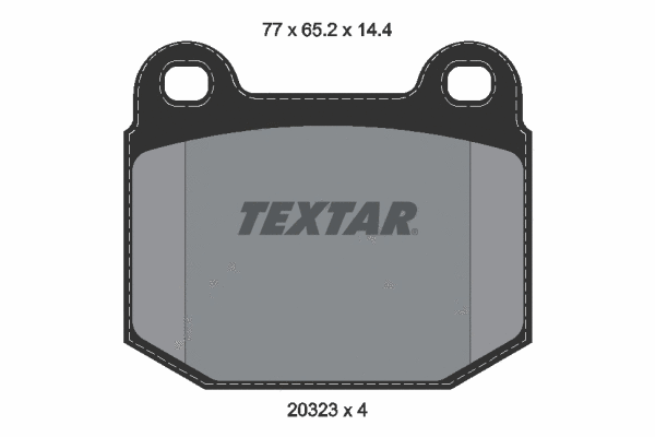 2032306 TEXTAR Комплект тормозных колодок, дисковый тормоз (фото 1)