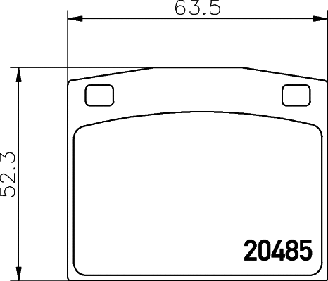 2048501 TEXTAR Комплект тормозных колодок, дисковый тормоз (фото 1)