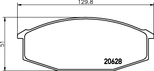 2062801 TEXTAR Комплект тормозных колодок, дисковый тормоз (фото 1)