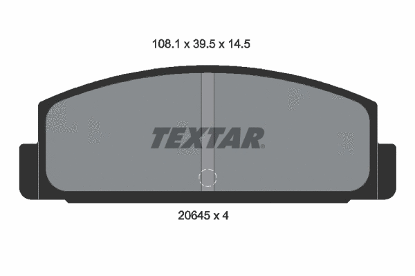 2064501 TEXTAR Комплект тормозных колодок, дисковый тормоз (фото 1)