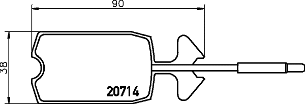 2071403 TEXTAR Комплект тормозных колодок, дисковый тормоз (фото 1)