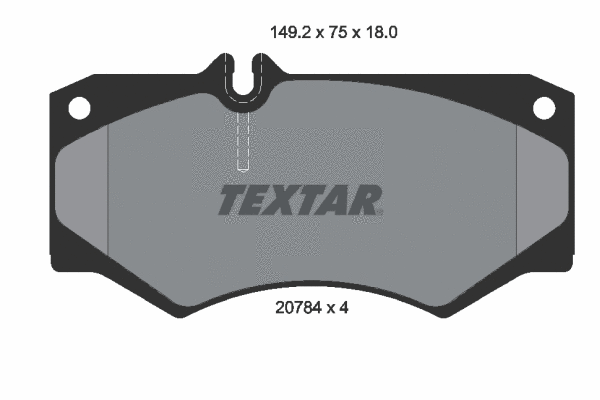 2078401 TEXTAR Комплект тормозных колодок, дисковый тормоз (фото 1)