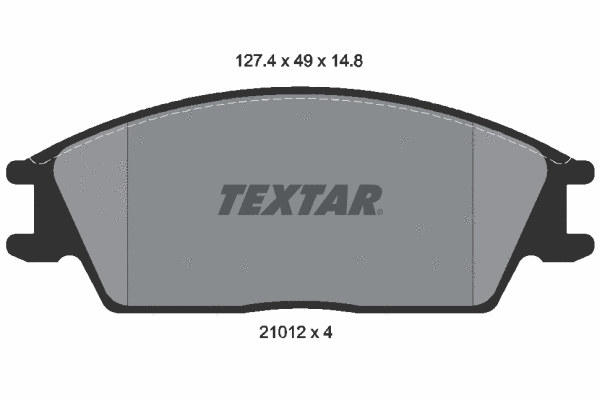 2101204 TEXTAR Комплект тормозных колодок, дисковый тормоз (фото 1)