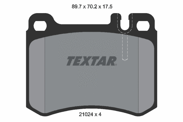 2102404 TEXTAR Комплект тормозных колодок, дисковый тормоз (фото 1)