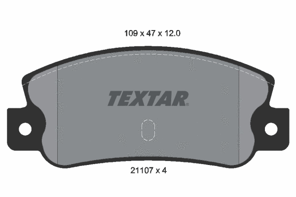 2110701 TEXTAR Комплект тормозных колодок, дисковый тормоз (фото 1)