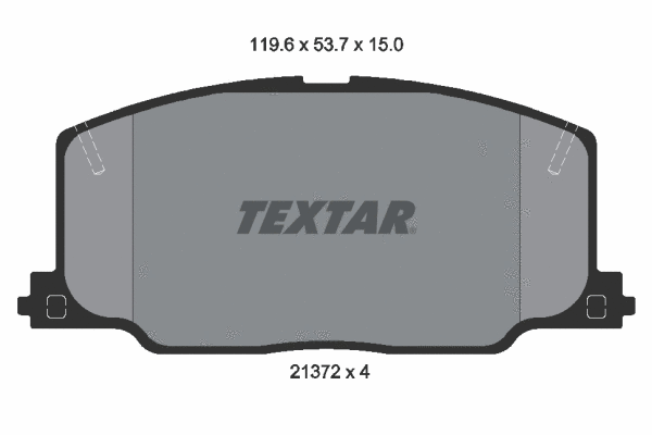 2137201 TEXTAR Комплект тормозных колодок, дисковый тормоз (фото 1)