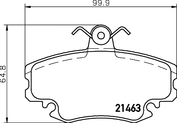 2146303 TEXTAR Комплект тормозных колодок, дисковый тормоз (фото 1)
