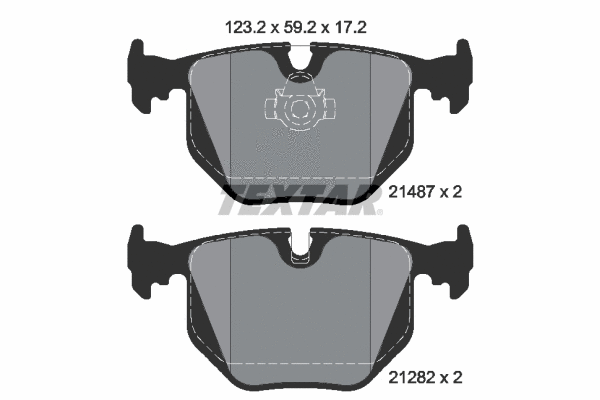 2148701 TEXTAR Комплект тормозных колодок, дисковый тормоз (фото 1)