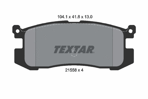 2155801 TEXTAR Комплект тормозных колодок, дисковый тормоз (фото 1)