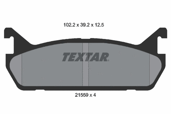 2155901 TEXTAR Комплект тормозных колодок, дисковый тормоз (фото 1)