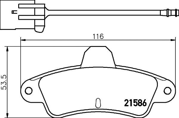 2158602 TEXTAR Комплект тормозных колодок, дисковый тормоз (фото 1)