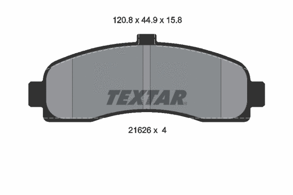 2162601 TEXTAR Комплект тормозных колодок, дисковый тормоз (фото 1)