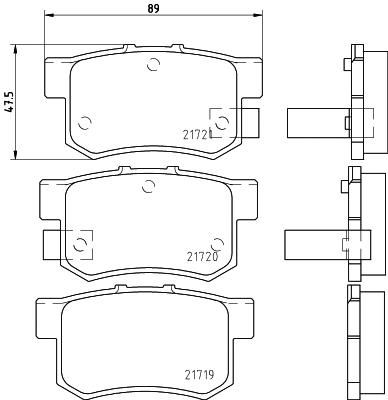 2171904 TEXTAR Комплект тормозных колодок, дисковый тормоз (фото 1)