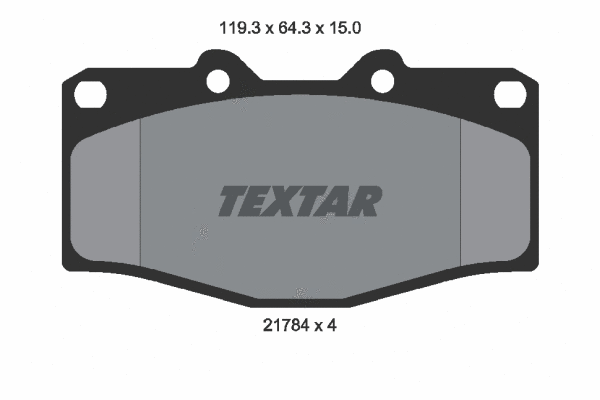 2178403 TEXTAR Комплект тормозных колодок, дисковый тормоз (фото 1)
