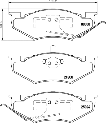 2180701 TEXTAR Комплект тормозных колодок, дисковый тормоз (фото 1)