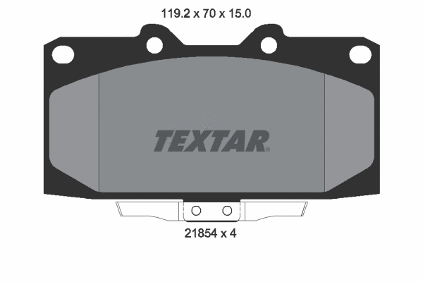 2185401 TEXTAR Комплект тормозных колодок, дисковый тормоз (фото 1)