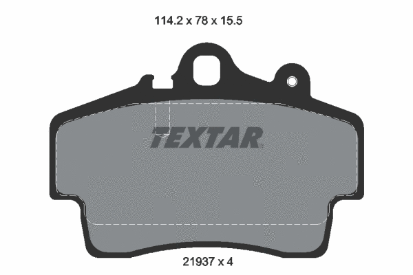 2193702 TEXTAR Комплект тормозных колодок, дисковый тормоз (фото 1)
