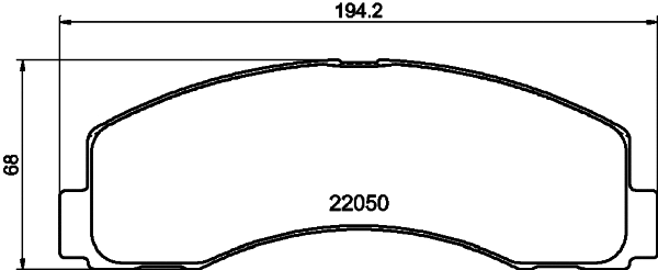 2205003 TEXTAR Комплект тормозных колодок, дисковый тормоз (фото 1)