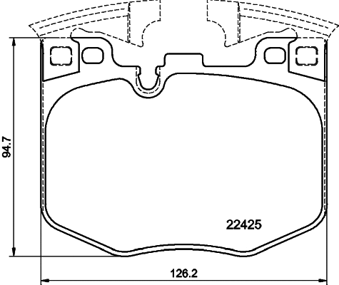 2242503 TEXTAR Комплект тормозных колодок, дисковый тормоз (фото 1)