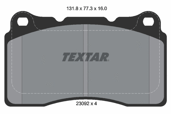 2309203 TEXTAR Комплект тормозных колодок, дисковый тормоз (фото 1)