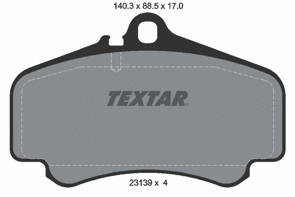 2313901 TEXTAR Комплект тормозных колодок, дисковый тормоз (фото 1)
