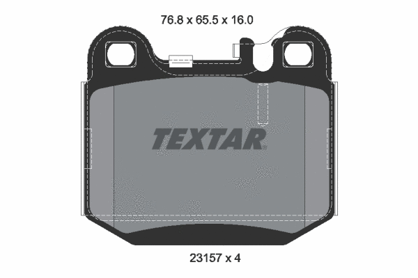 2315702 TEXTAR Комплект тормозных колодок, дисковый тормоз (фото 1)