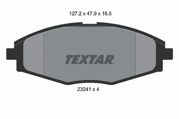 2324102 TEXTAR Комплект тормозных колодок, дисковый тормоз (фото 1)