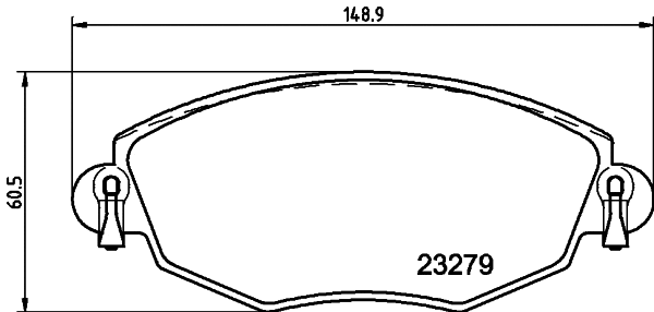 2327907 TEXTAR Комплект тормозных колодок, дисковый тормоз (фото 1)