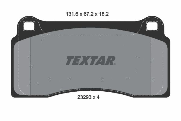 2329301 TEXTAR Комплект тормозных колодок, дисковый тормоз (фото 1)