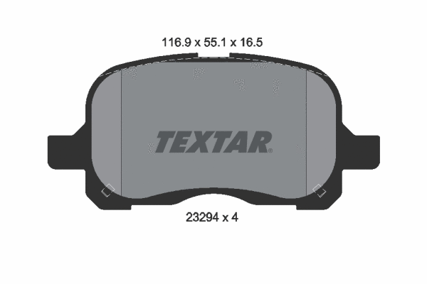 2329402 TEXTAR Комплект тормозных колодок, дисковый тормоз (фото 1)