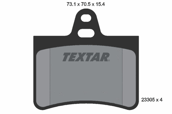 2330501 TEXTAR Комплект тормозных колодок, дисковый тормоз (фото 1)