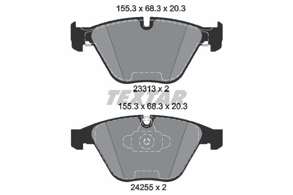 2331381 TEXTAR Комплект тормозных колодок, дисковый тормоз (фото 1)