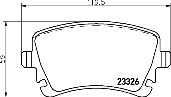 2332610 TEXTAR Комплект тормозных колодок, дисковый тормоз (фото 1)