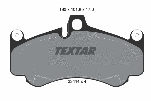 2341401 TEXTAR Комплект тормозных колодок, дисковый тормоз (фото 1)