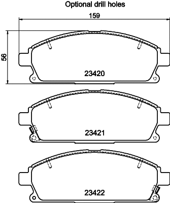2342003 TEXTAR Комплект тормозных колодок, дисковый тормоз (фото 1)