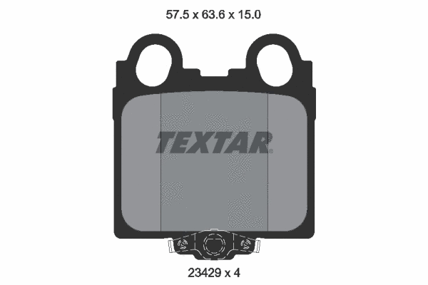 2342901 TEXTAR Комплект тормозных колодок, дисковый тормоз (фото 1)