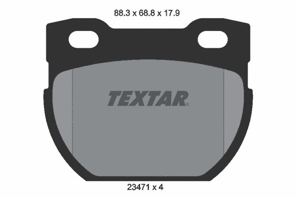2347103 TEXTAR Комплект тормозных колодок, дисковый тормоз (фото 1)