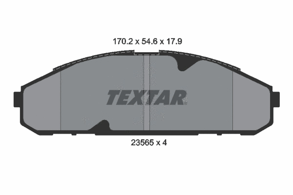 2356501 TEXTAR Комплект тормозных колодок, дисковый тормоз (фото 1)