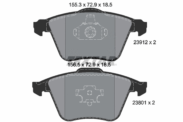 2391201 TEXTAR Комплект тормозных колодок, дисковый тормоз (фото 1)