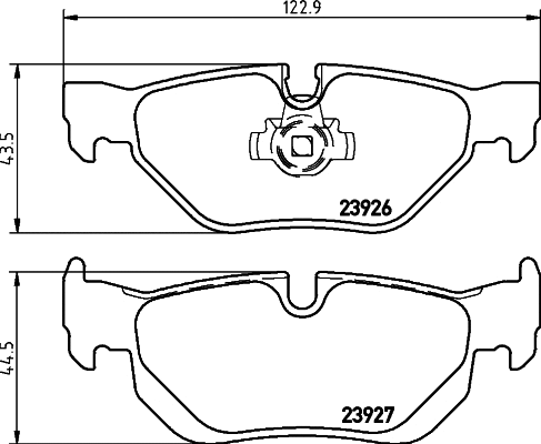 2392601 TEXTAR Комплект тормозных колодок, дисковый тормоз (фото 1)