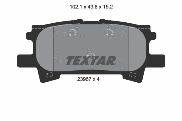2396701 TEXTAR Комплект тормозных колодок, дисковый тормоз (фото 1)