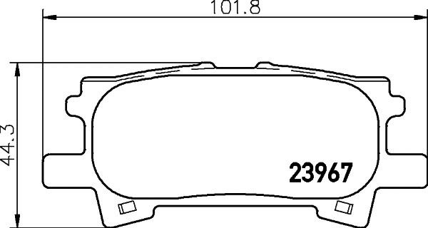 2396704 TEXTAR Комплект тормозных колодок, дисковый тормоз (фото 1)