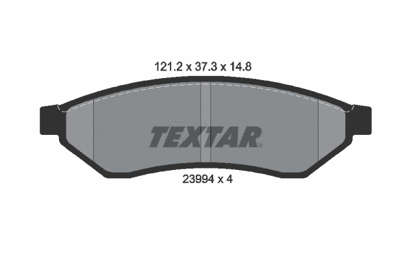 2399401 TEXTAR Комплект тормозных колодок, дисковый тормоз (фото 1)