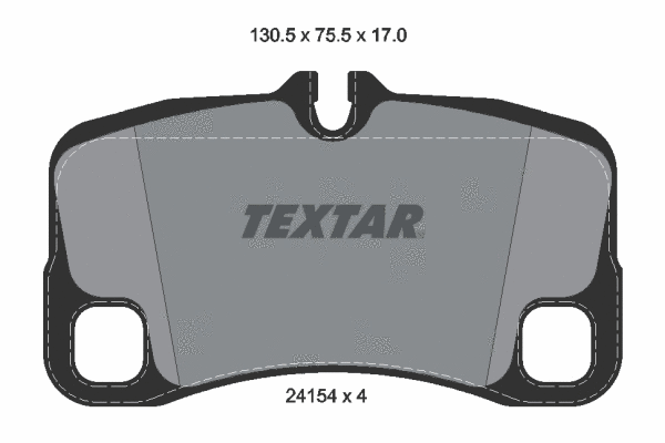 2415401 TEXTAR Комплект тормозных колодок, дисковый тормоз (фото 1)