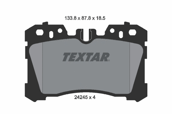 2424501 TEXTAR Комплект тормозных колодок, дисковый тормоз (фото 1)