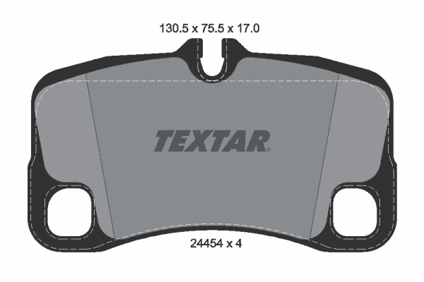 2445403 TEXTAR Комплект тормозных колодок, дисковый тормоз (фото 1)