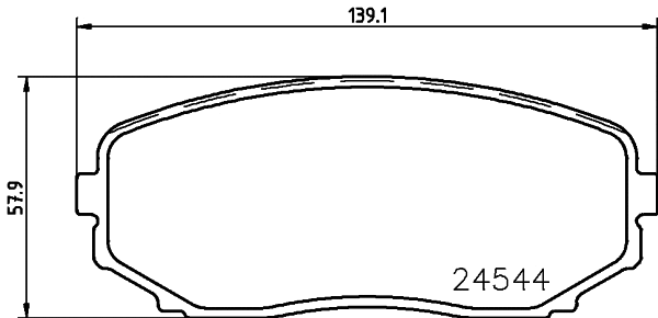 2454404 TEXTAR Комплект тормозных колодок, дисковый тормоз (фото 1)
