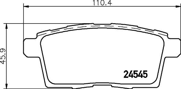 2454504 TEXTAR Комплект тормозных колодок, дисковый тормоз (фото 1)