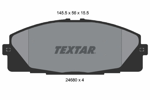 2468001 TEXTAR Комплект тормозных колодок, дисковый тормоз (фото 1)