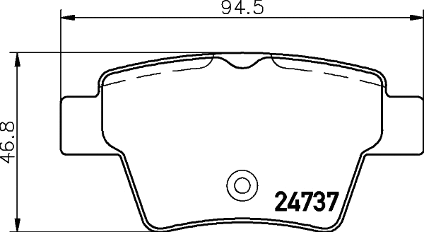 2473703 TEXTAR Комплект тормозных колодок, дисковый тормоз (фото 1)
